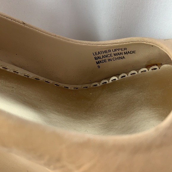 Bebe Nude Studded Ankle Strap Wedges - Picture 11 of 13